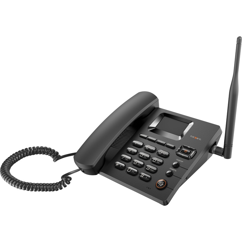 Изображение товара Стационарный телефон teXet FX-100 GSM монохромный двойной SIM