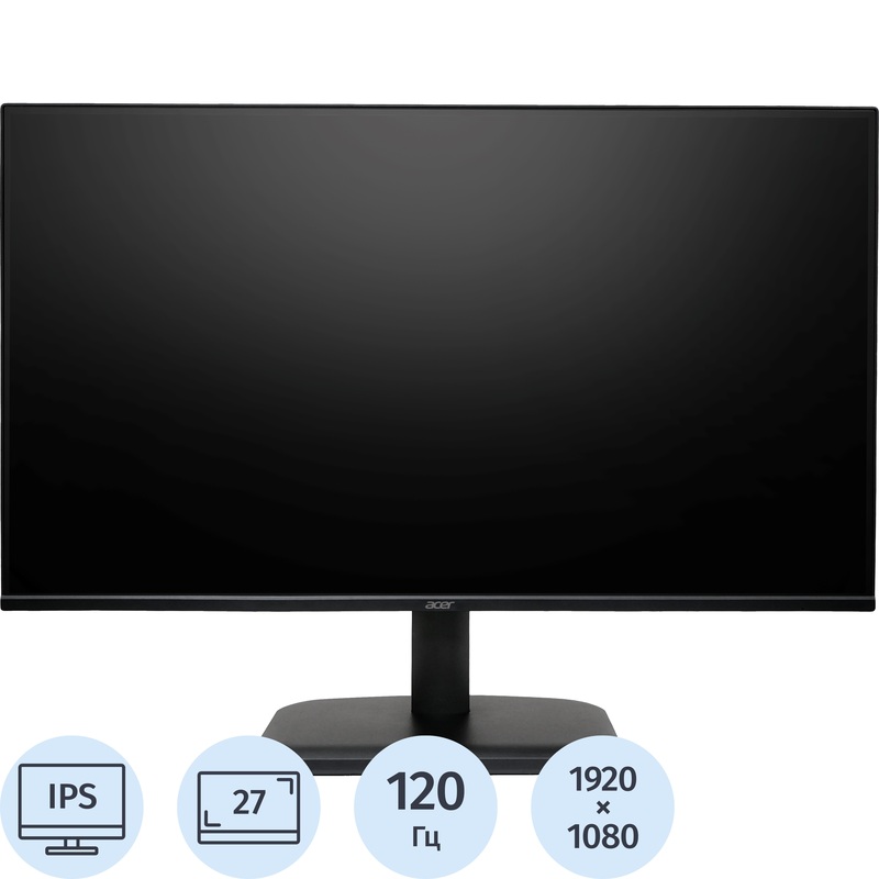 Изображение товара 27 дюймовый монитор Acer EK271Gbmix IPS Full HD 120 Гц HDMI VGA