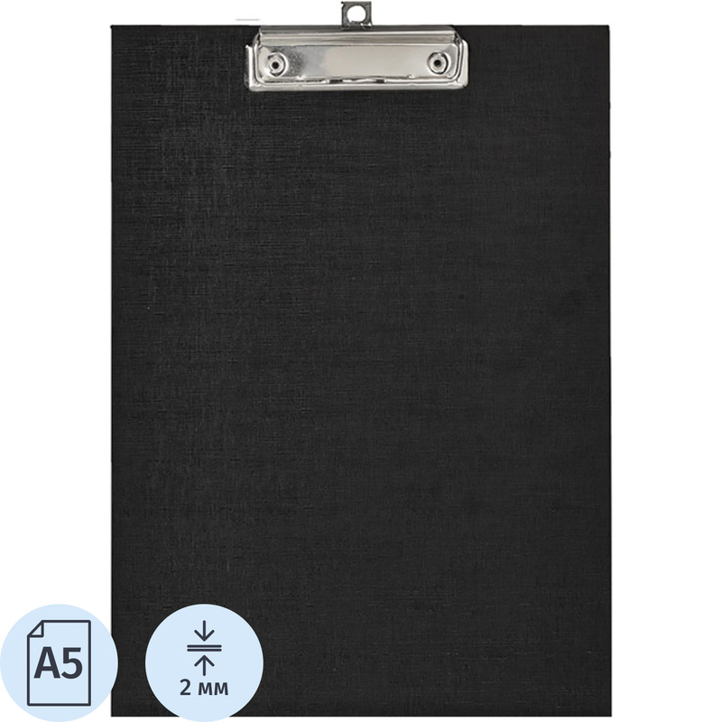 Изображение товара Папка-планшет с зажимом Attache А5 черная