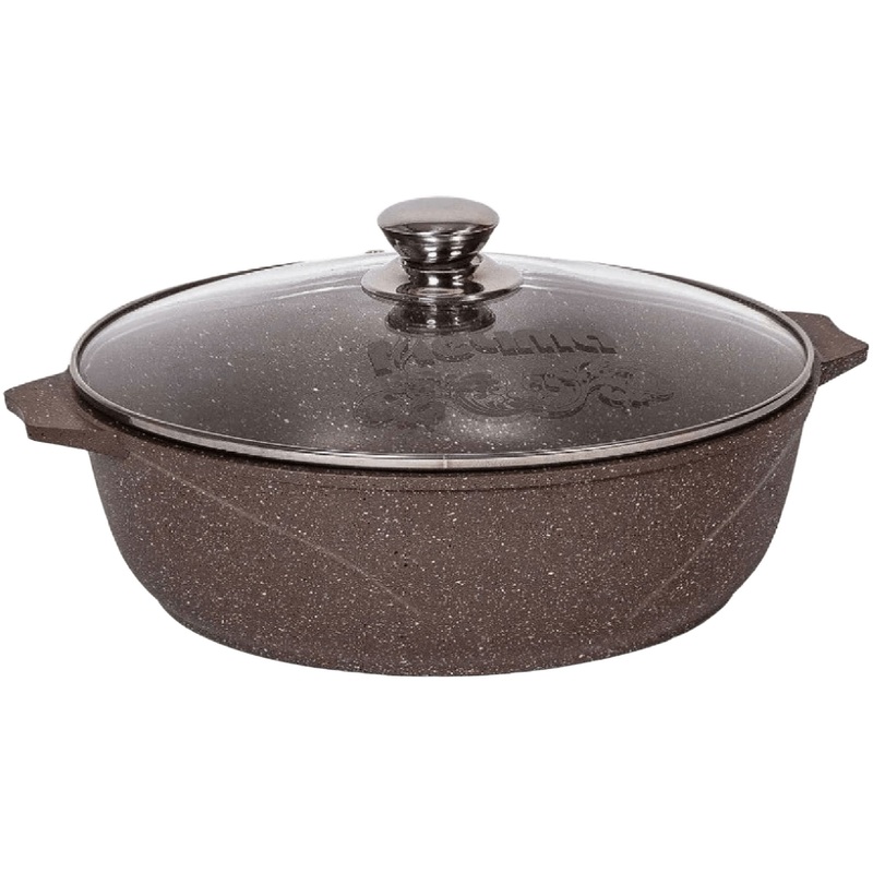 Изображение товара Жаровня Мечта Гранит Brown диаметр 26 см 3 л алюминий (33806)