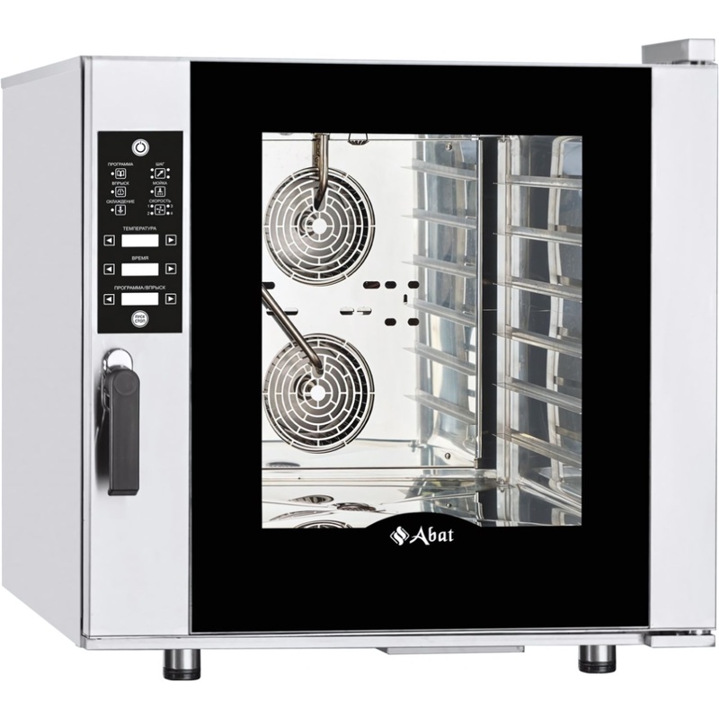 Изображение товара Электрическая конвекционная печь Abat КЭП-6П-01 с функцией пароувлажнения и 6 ярусами