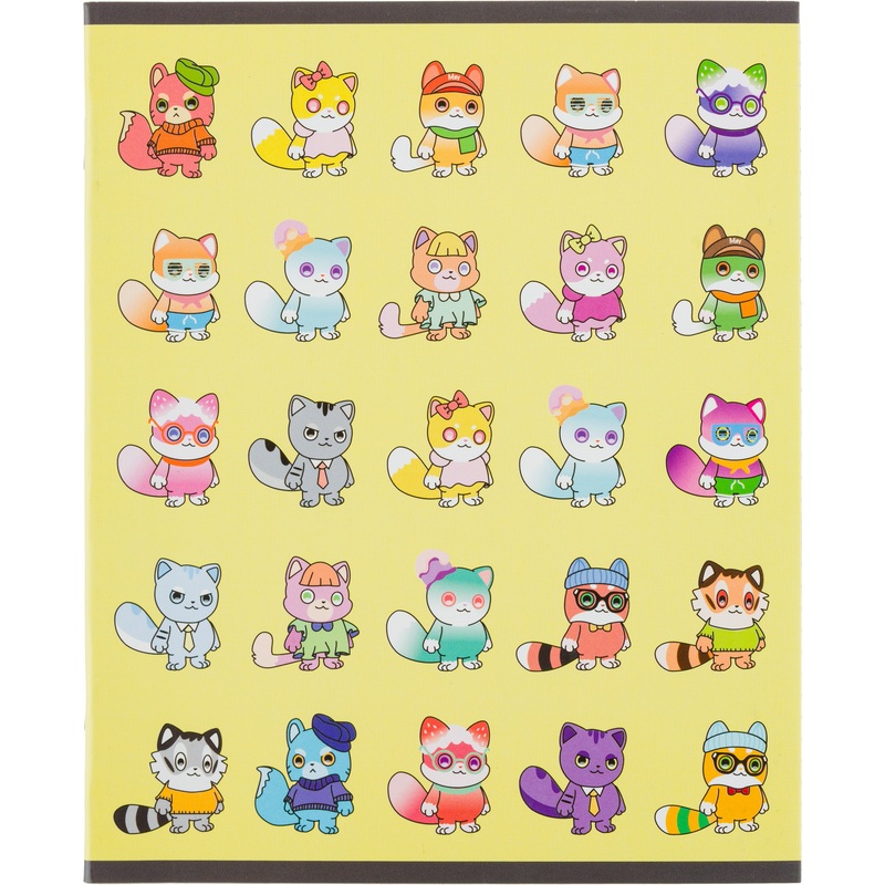 Изображение товара Тетрадь NFT Котики А5 48 листов в клетку обложка с рисунком ВД-лак