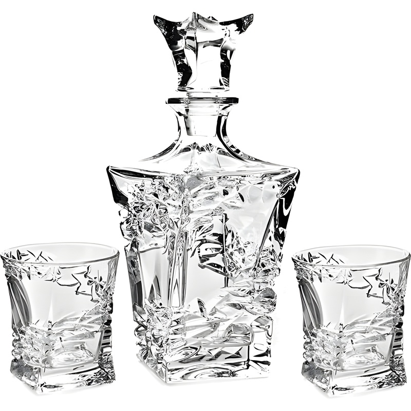 Изображение товара Набор для виски Crystal Bohemia Samurai (штоф 700 мл и 2 стакана 240 мл)