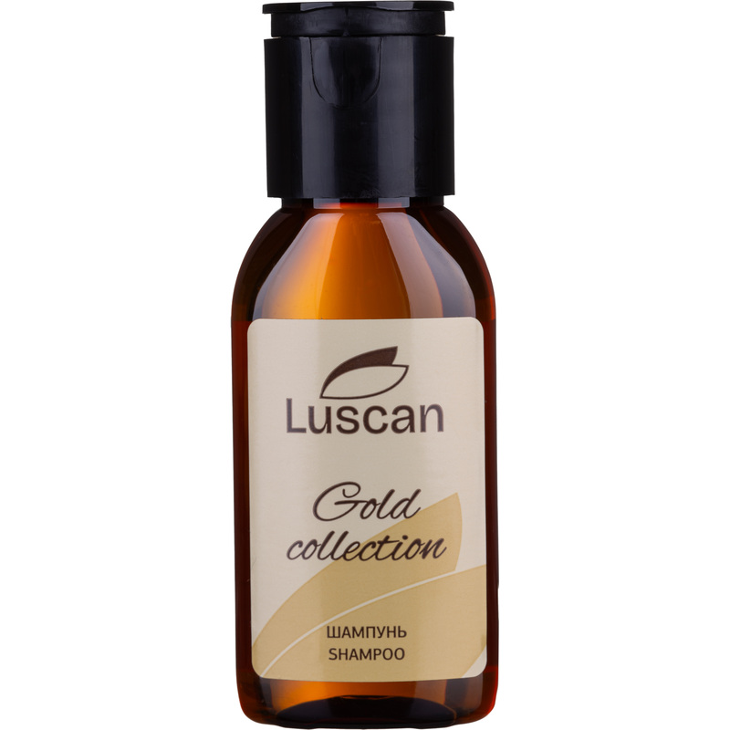 Изображение товара Шампунь Luscan Gold Collection 30 мл флакон (200 штук в упаковке)