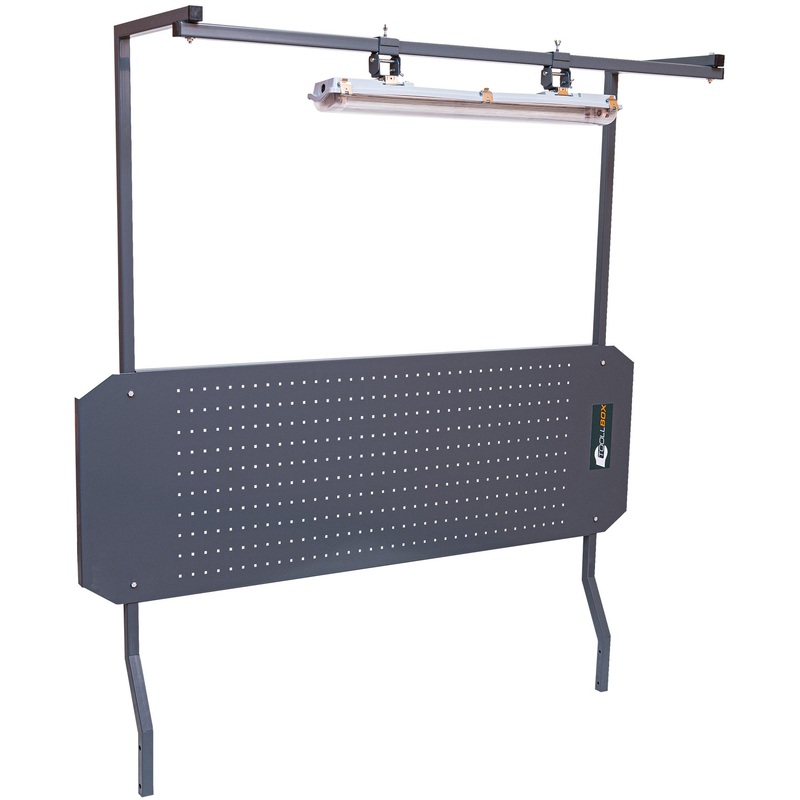 Изображение товара Экран со светильником КМК Toollbox T 1500 для верстака базальтово-серого цвета