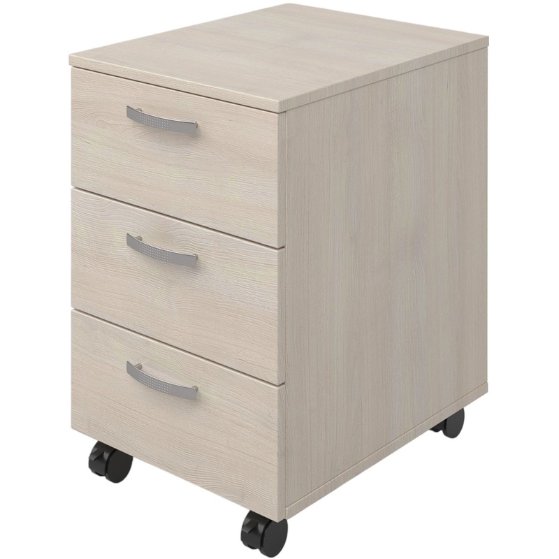 Изображение товара Тумба мобильная Комус Мебель (дуб шамони светлый, 400х420х610 мм)