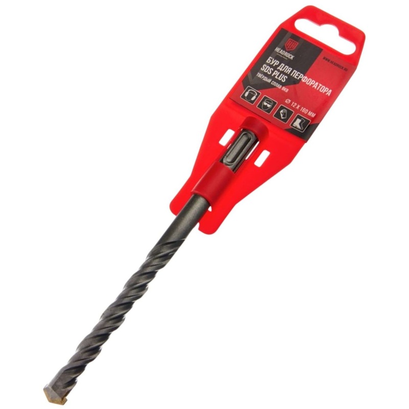 Изображение товара Бур HeadRock SDS-plus 12х160 мм для бетона кирпича и камня