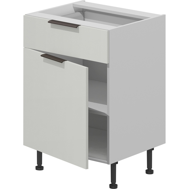 Изображение товара Шкаф кухонный VOK B1D1DW_72_60 белый альпийский