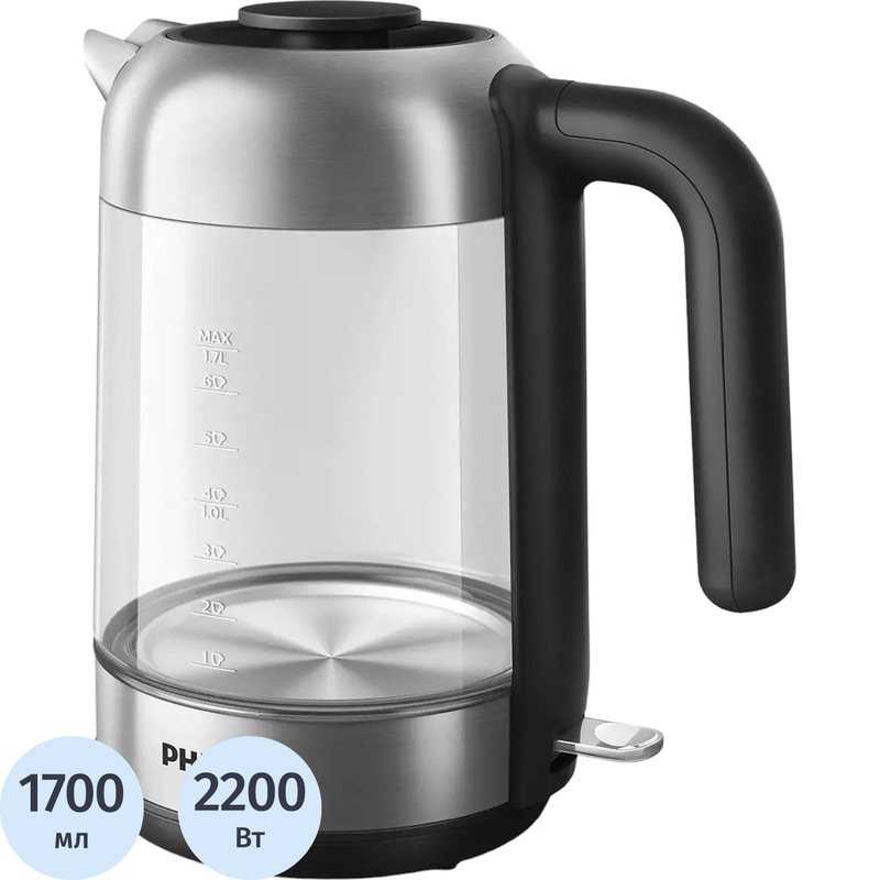 Изображение товара Электрический чайник Philips HD9339/80 серебристый с фильтром от накипи