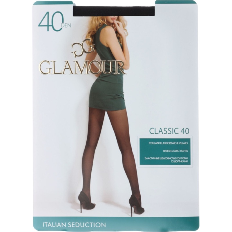Изображение товара Женские колготки Glamour Classic 40 Nero, 3M, шортики, эластичные, прозрачные