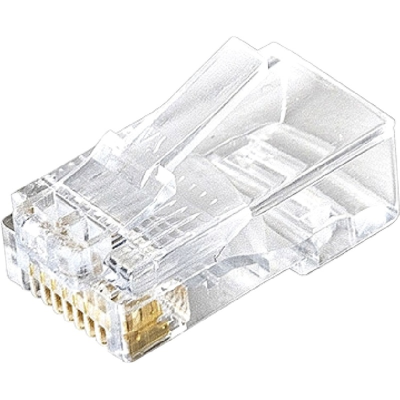 Изображение товара Коннектор ExeGate RJ-45 категории 5e (EX158091RUS) 100 штук в упаковке