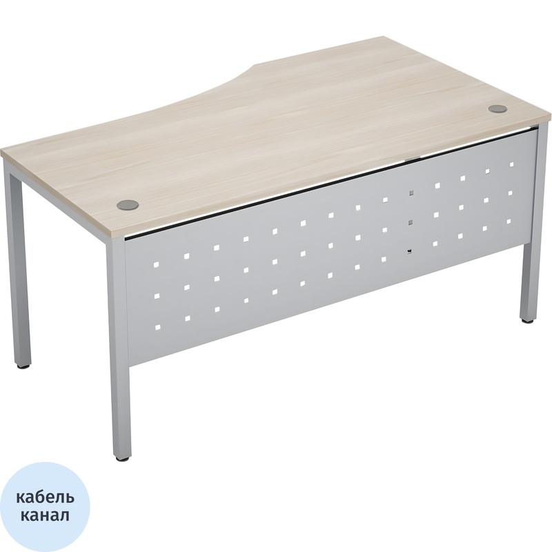 Изображение товара Эргономичный правый стол Avance 6МК.021 с кабель-каналом и регулируемыми опорами