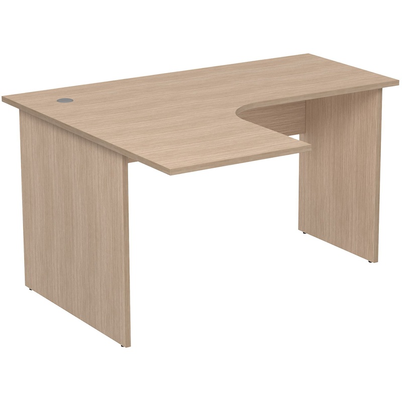 Изображение товара Криволинейный рабочий стол 2С.030 левый из ЛДСП стильный и эргономичный