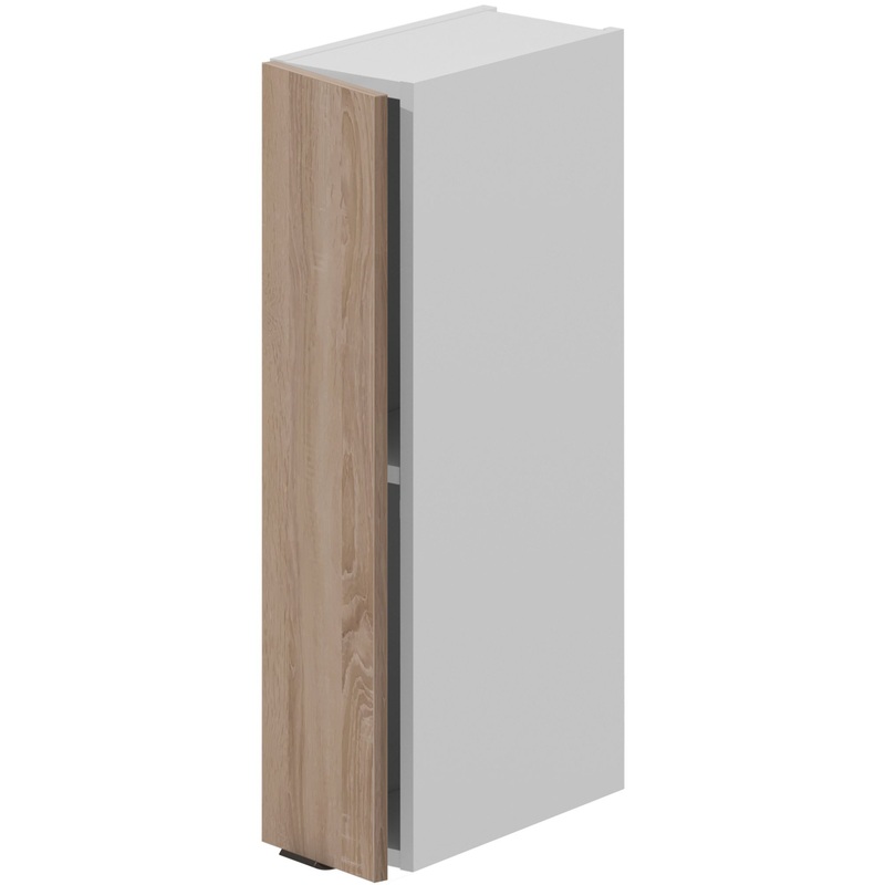 Изображение товара Кухонный шкаф навесной VOK W1D 72 15 дуб сонома белый шагрень компактный