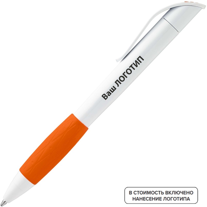 Изображение товара Ручка шариковая автоматическая Grip с логотипом синяя 1 мм 200 штук упаковка