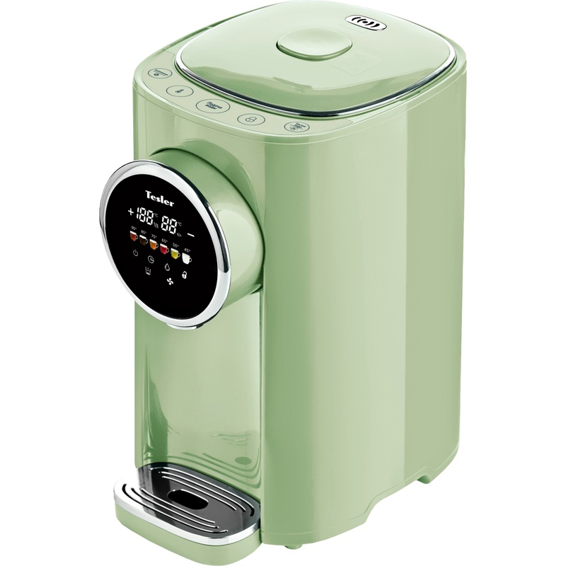 Изображение товара Термопот Tesler TP-5050 зелёный 5 литров с сенсорной панелью и функциями нагрева