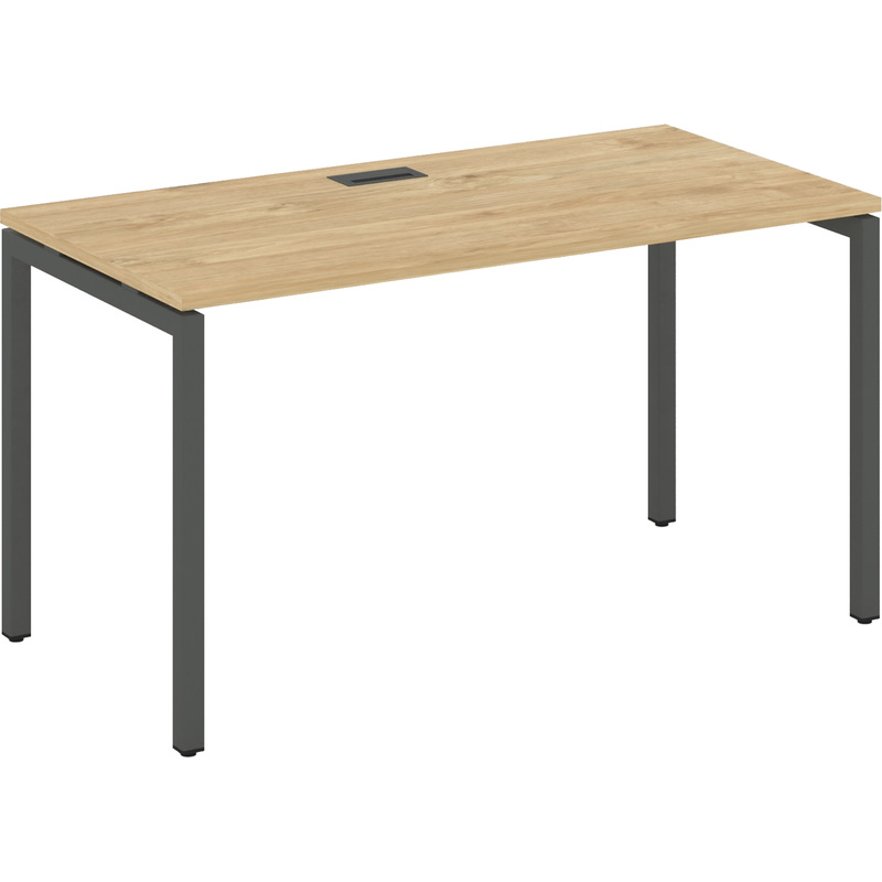 Изображение товара Стол прямой Style Project SN-4P.SP-015 (тиквуд светлый/антрацит, 1780х700х750 мм)