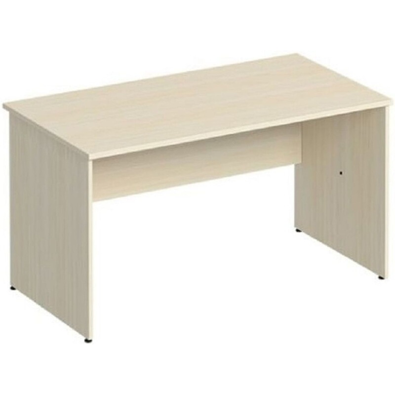 Изображение товара Стол прямой Комфорт К.103 ДШ из ЛДСП с регулировками, дуб шамони, размеры 1400х750 мм