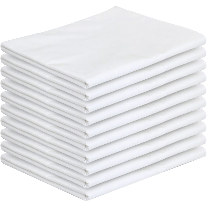 Изображение товара Простыня 180х210 см бязь 125 г/кв.м белая (10 штук в упаковке)