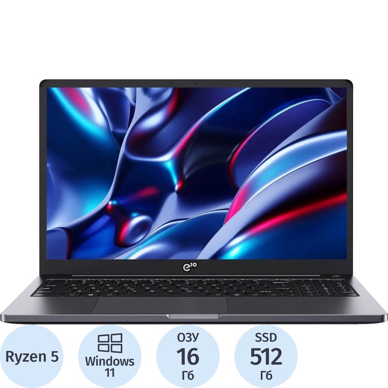 Изображение товара Ноутбук Acer Gadget E10 ERBook 15.6" серый AMD Ryzen 5 7430U/16 ГБ/SSD 512 ГБ (2148386)