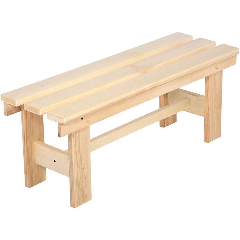 Изображение товара Лавочка разборная Банные штучки (натуральный, 1000х330х430 мм)