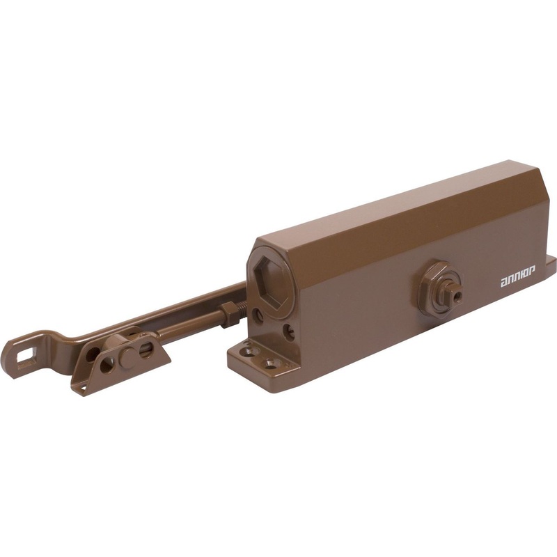 Изображение товара Доводчик дверной Аллюр 229/5-7 A-C до 150 кг коричневый