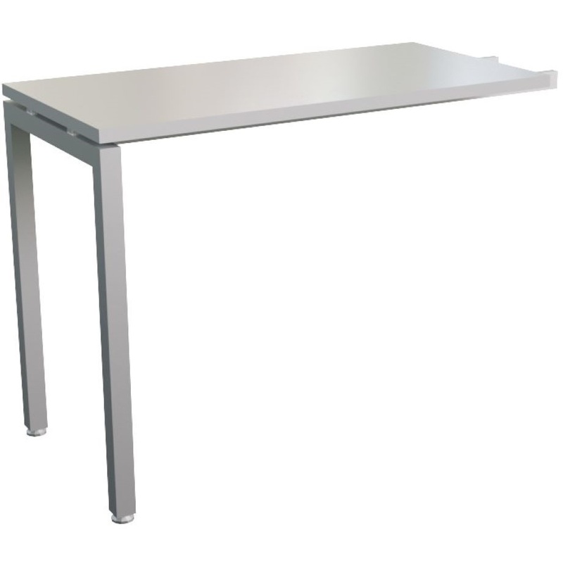 Изображение товара Приставка к столу Steel 11700 белая, регулируемая высота, 1000х500 мм