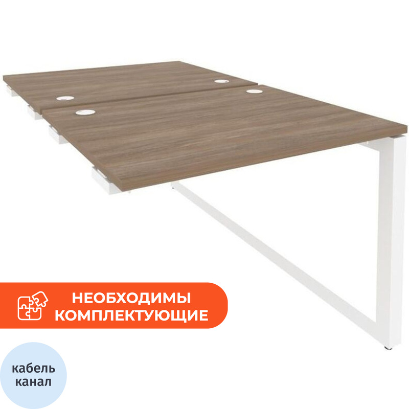 Изображение товара Рабочая станция на 2 рабочих места ONIX-О O.MO-D.SPR-1.8 белый дуб аризона