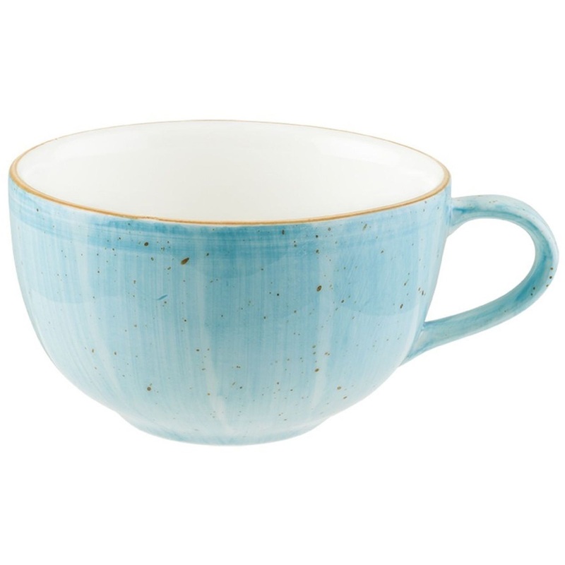 Изображение товара Фарфорвая чашка чайная Bonna Аква 350 мл с ручной декорировкой, посудомоечная и микроволновая приго