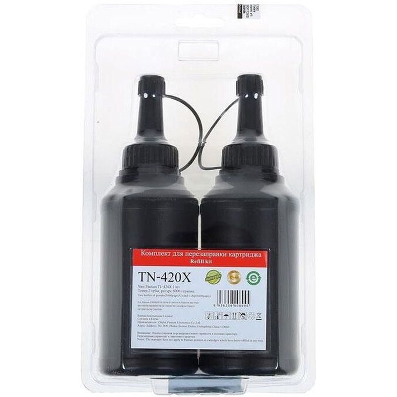Изображение товара Комплект заправочный Pantum TN-420X черный оригинальный двойнная упаковка