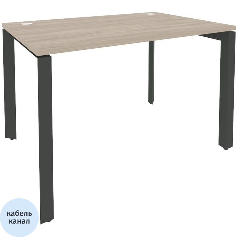 Изображение товара Стол прямой ONIX-П O.MP-SP-2.8 дуб аттик антрацит 1180x800x750 мм