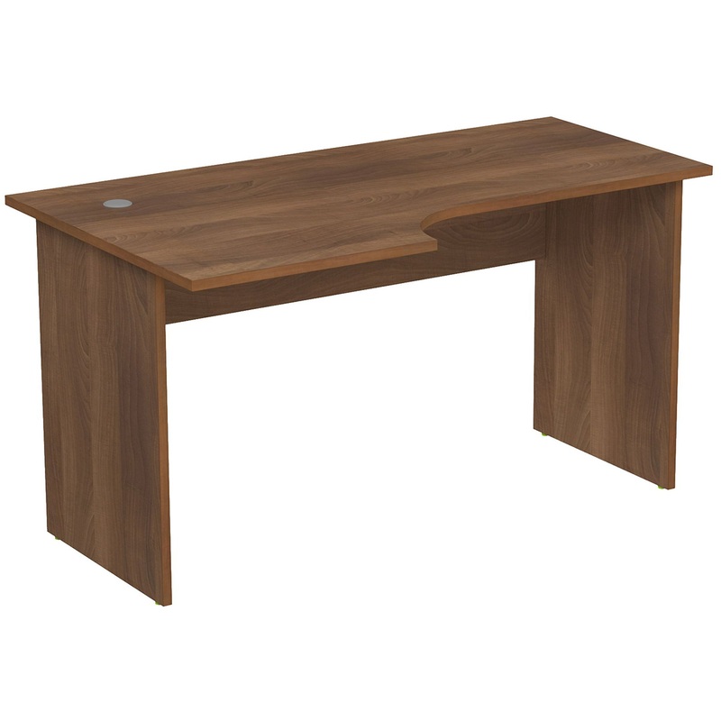 Изображение товара Криволинейный письменный стол 2С.042 левый шамони тёмный 1400х800х750 мм