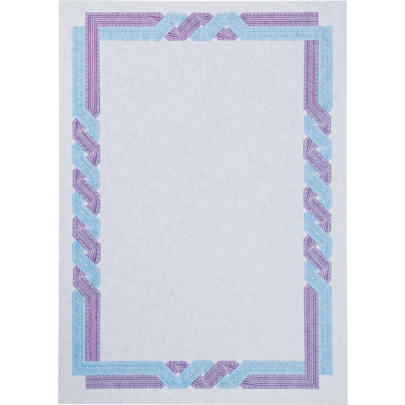 Изображение товара Сертификат-бумага A4 Attache синяя голубая 120 г/кв.м 50 листов офсетная