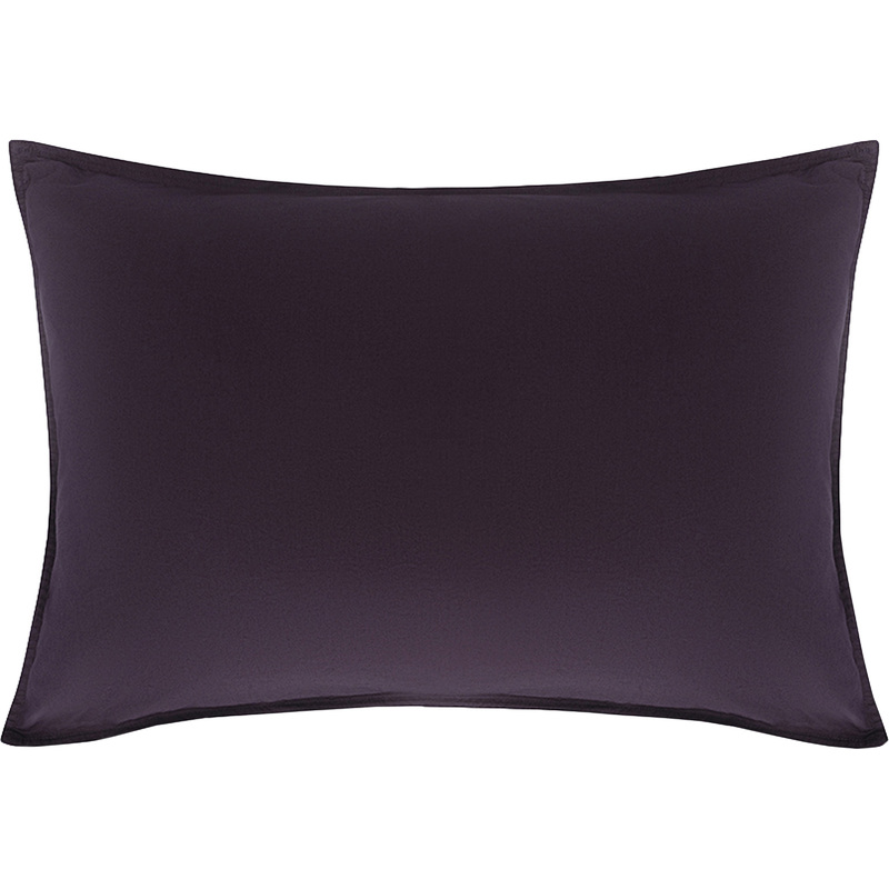 Изображение товара Наволочка Tkano Essential 50x70 см из хлопка фиолетовая комплект 2 шт
