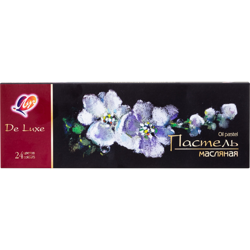 Изображение товара Масляная пастель Луч De Luxe круглая 24 цвета в картонной коробке