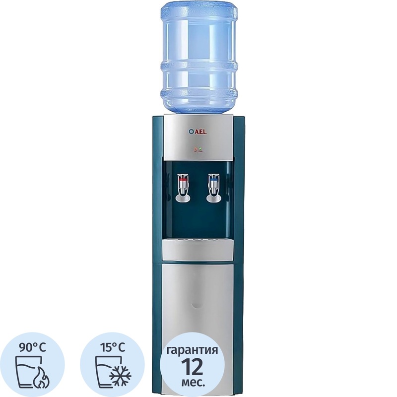 Изображение товара Кулер для воды AEL LD-AEL-28c бирюзовый нагрев и охлаждение