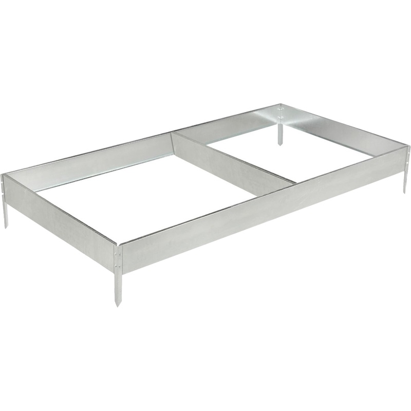 Изображение товара Грядка оцинкованная Greengo 390x100x15 см серебристая