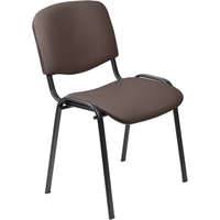 Стул офисный Easy Chair Изо коричневый искусственная кожа металл чёрный  (550725)