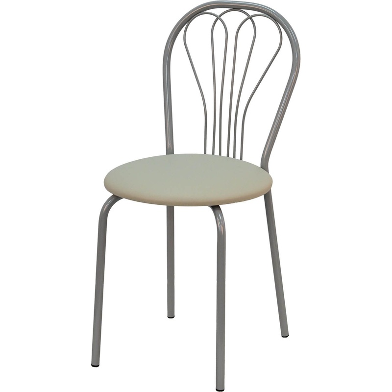 Изображение товара Стул обеденный VENUS ALU кремовый (искуственная кожа, металл)