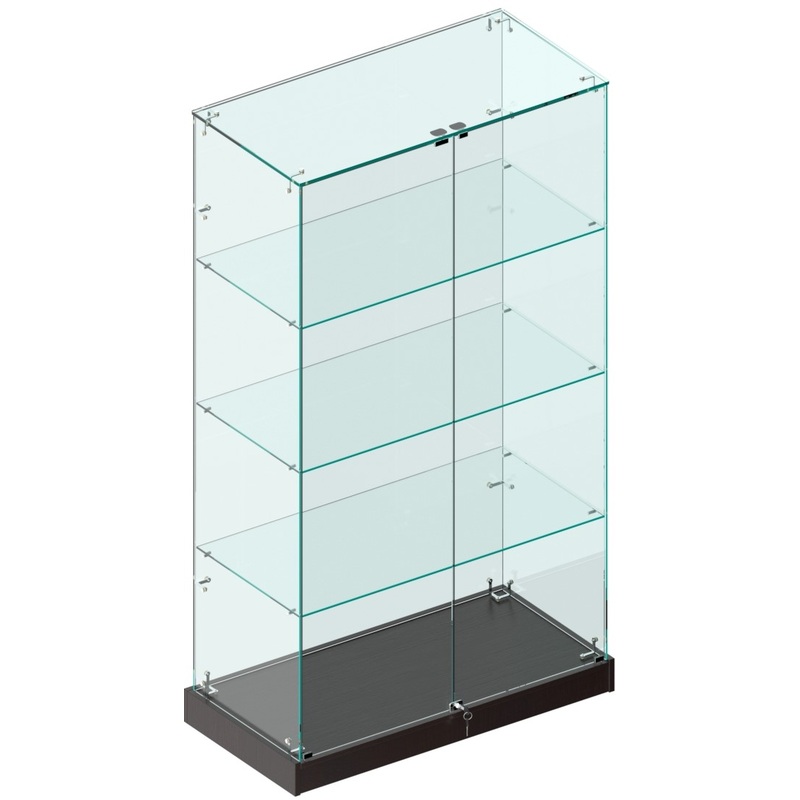 Изображение товара Витрина для товаров Истра 5 венге прозрачный 900х450х1600 мм с 3 полками
