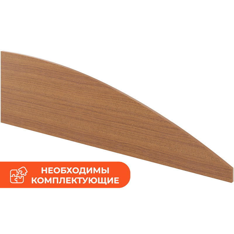 Изображение товара Экран к столу Монолит без крепления фронтальный орех гварнери 1200х340х340 мм