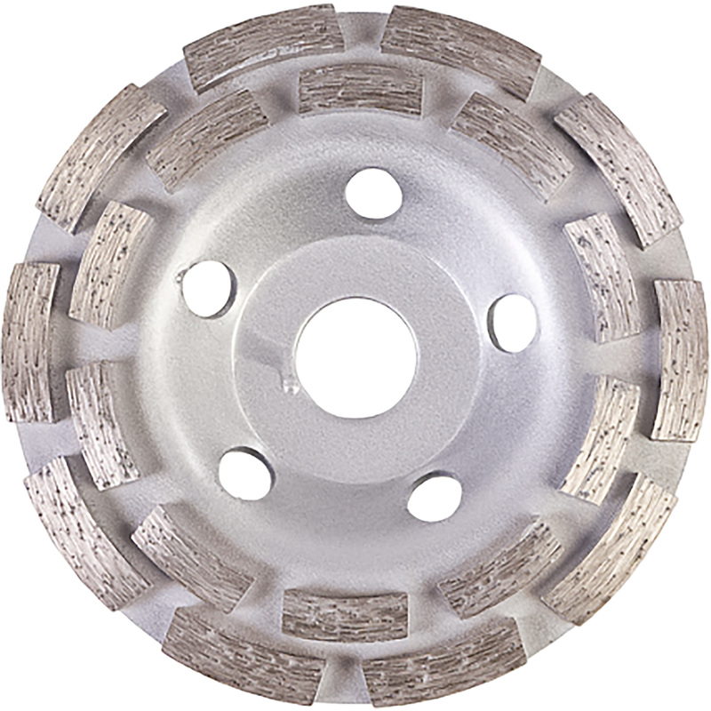 Изображение товара Чашка шлифовальная алмазная двухрядная по бетону, кирпичу, камню Sturm 125х22 мм (9020-05-125x22-2)