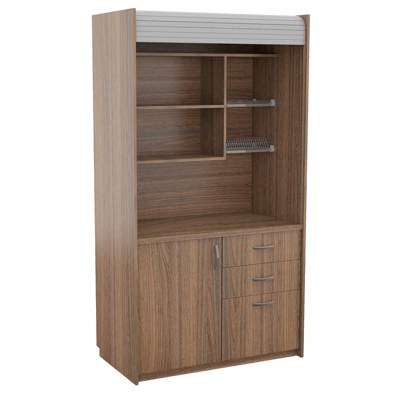 Изображение товара Мини кухня OV_Мини Ринг КМ 970 дуб шамони тёмный компактная мебель для дома и офиса