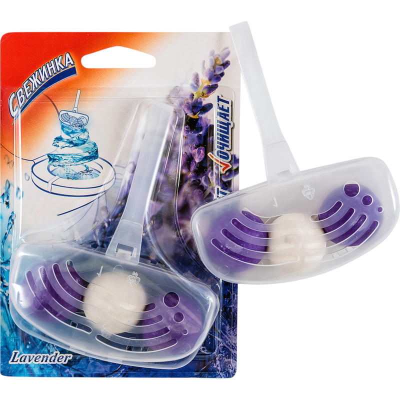 Изображение товара Гигиенический блок для унитаза Свежинка Лаванда 40 мл для чистоты и свежести