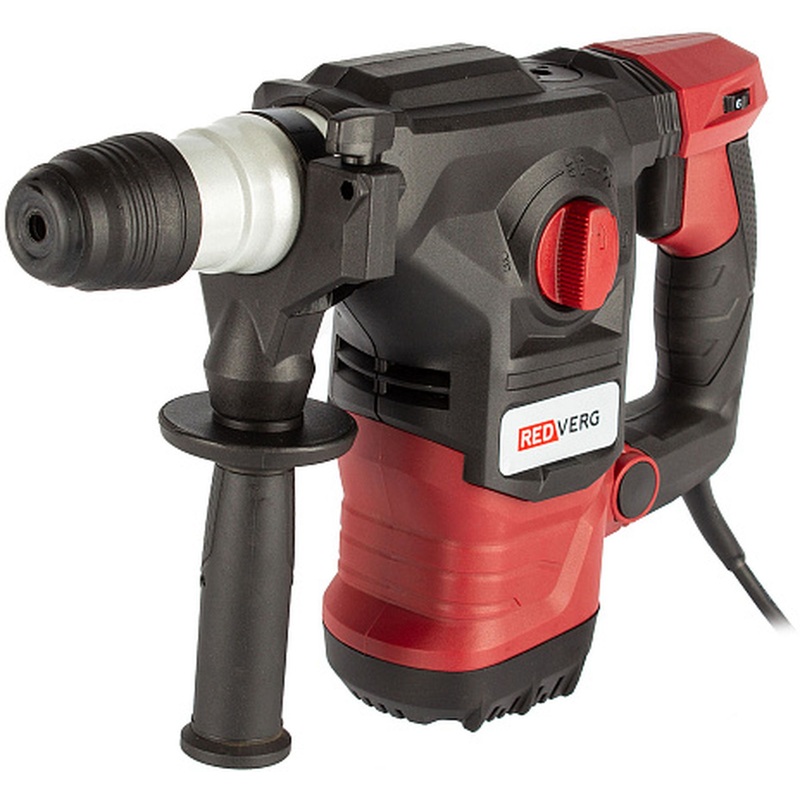 Изображение товара Перфоратор сетевой Redverg RD-RH1600 мощность 1600 Вт режимы долбления и сверления