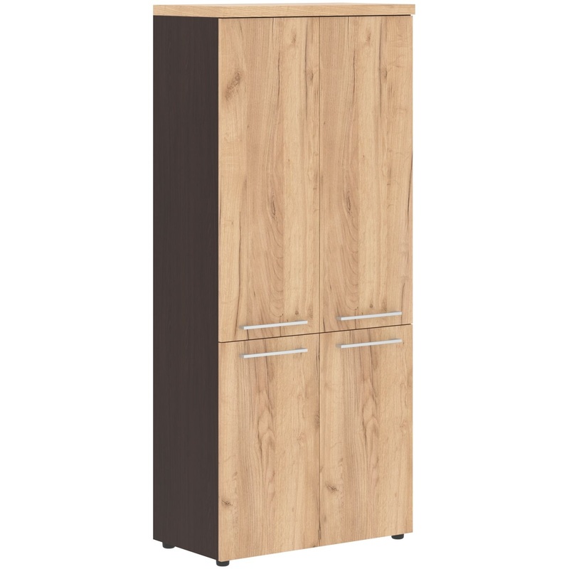 Изображение товара Шкаф для документов Alto AHC 85.3 (дуб бофорд/венге магия, 850х456х1969 мм)