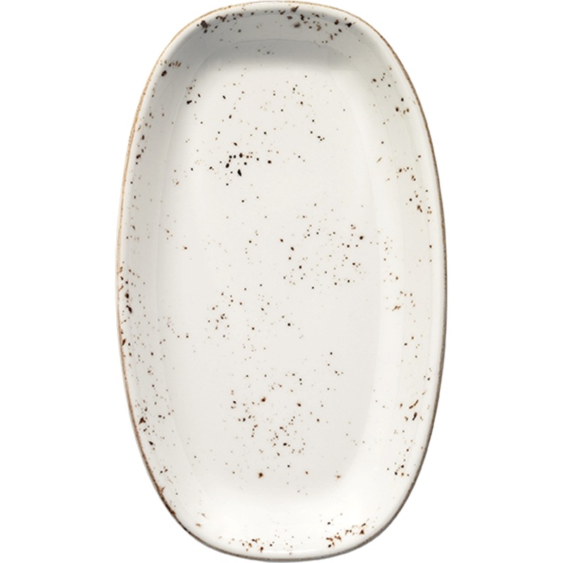 Изображение товара Блюдо сервировочное фарфоровое Bonna Грейн 24x14 см быстрое и прочное