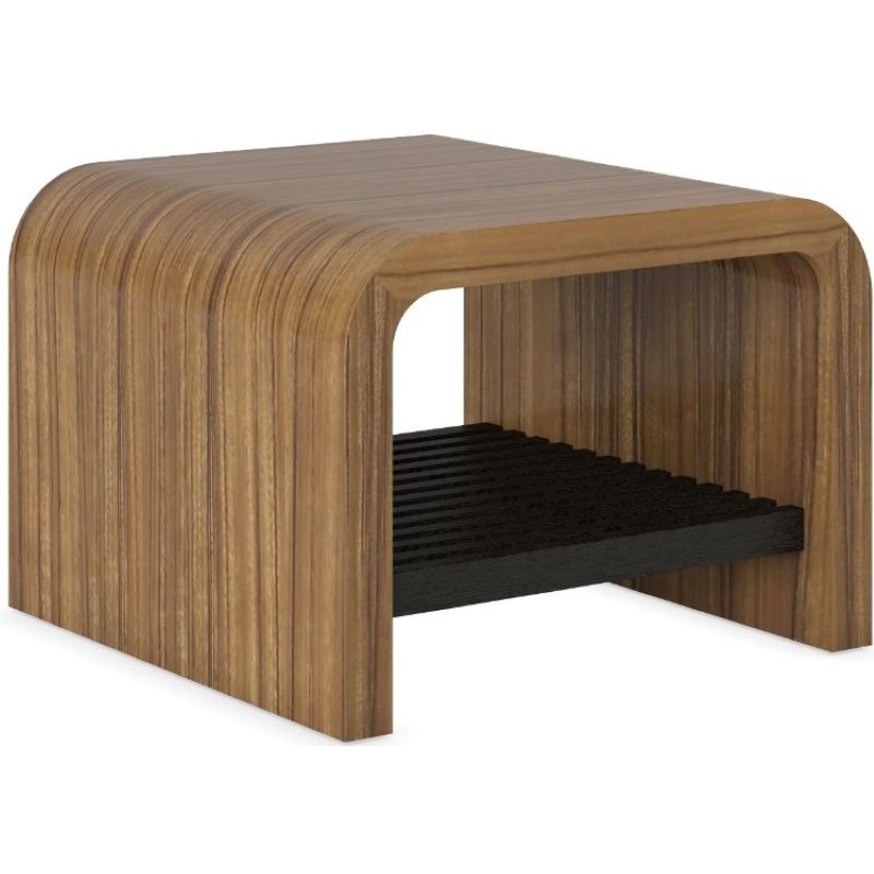 Изображение товара Журнальный стол Dao DA6060А ТА23А из МДФ со шпон эбенового дерева 600x600x430 мм