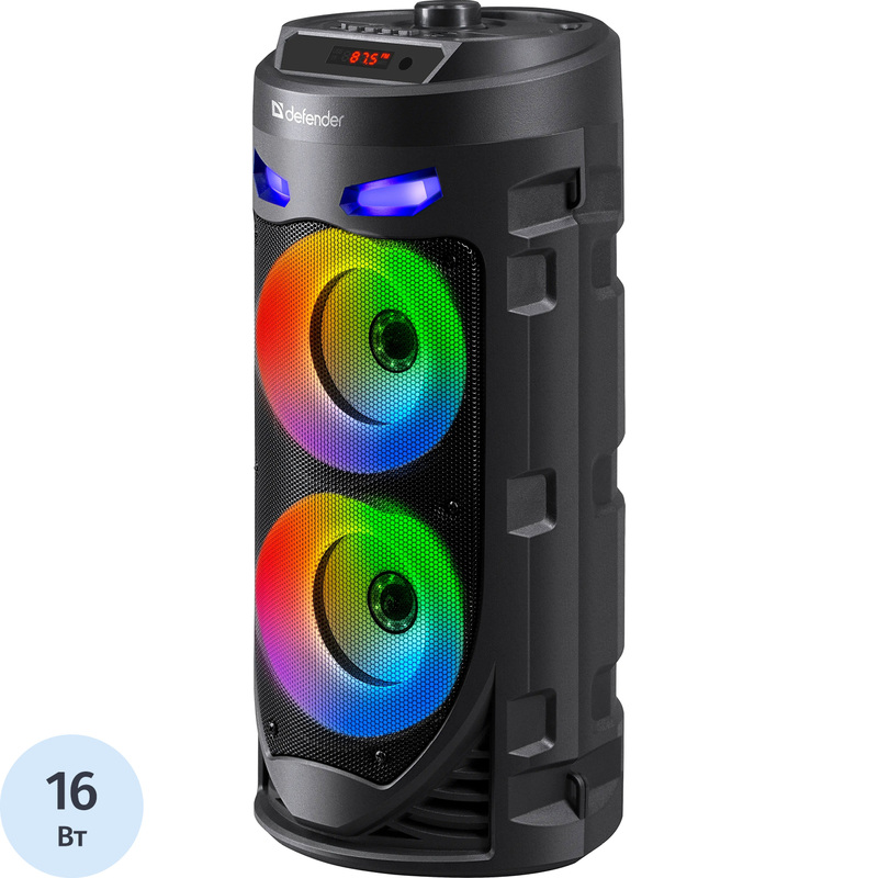 Изображение товара Акустическая система Defender Crashboom 65085 с подсветкой Bluetooth micro SD