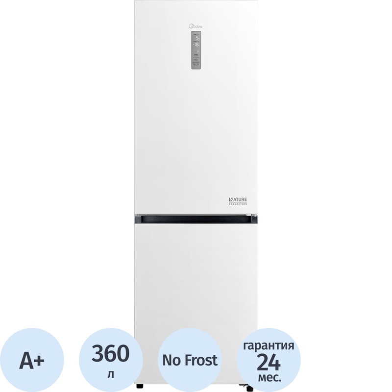 Изображение товара Холодильник двухкамерный Midea MDRB471MGF01O белый